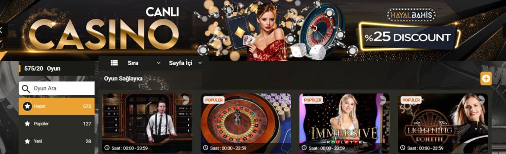 hayalbahis canlı casino